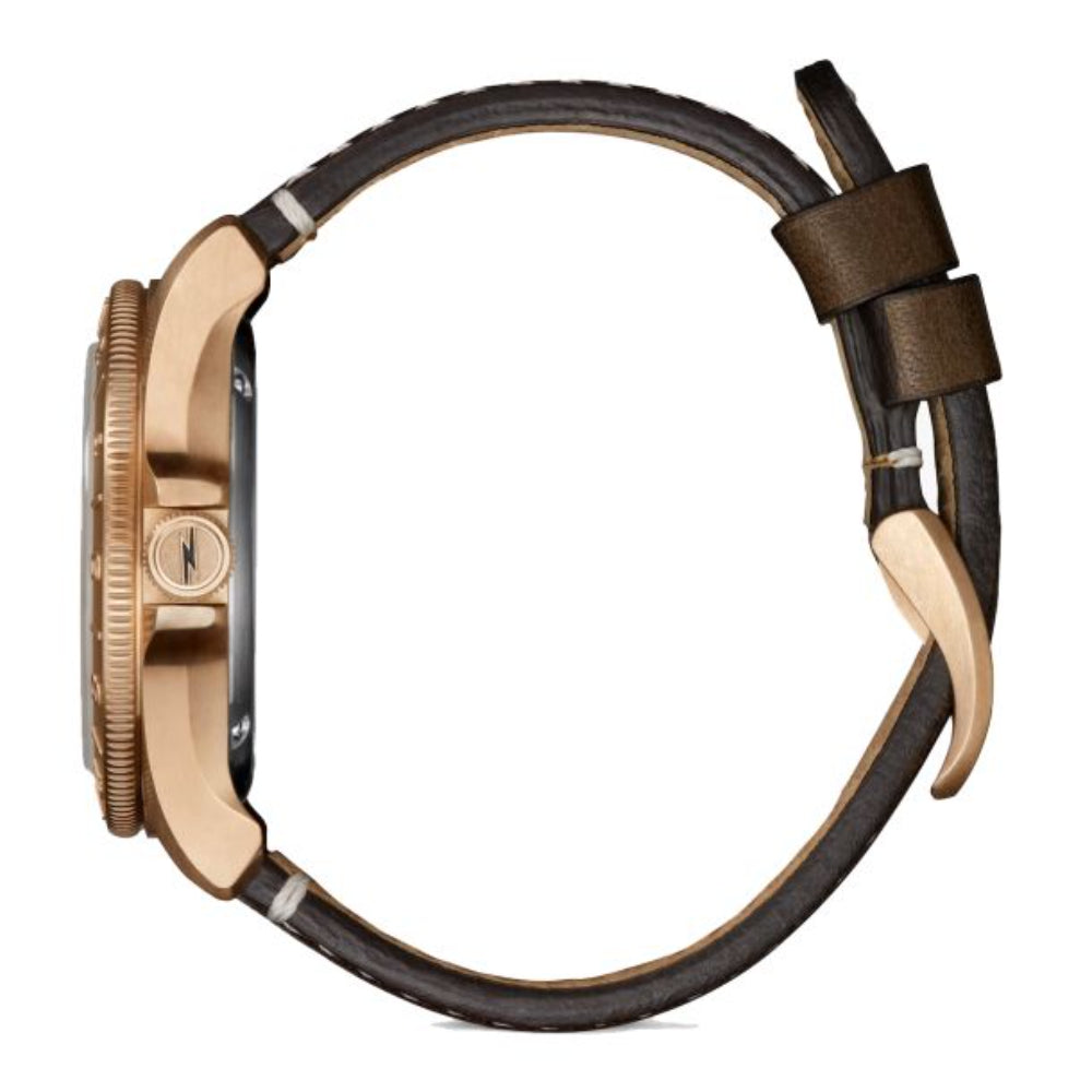 Shinola 40mm Automatic Bronze Monster GMT Watch Gift Set