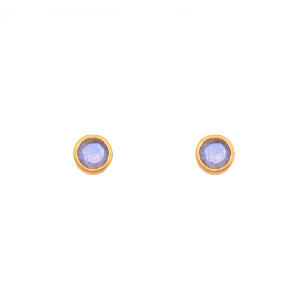 Joyla 6mm Gemstone Stud Earrings - A Delicate Piece of Jewelry for Any Outfit
