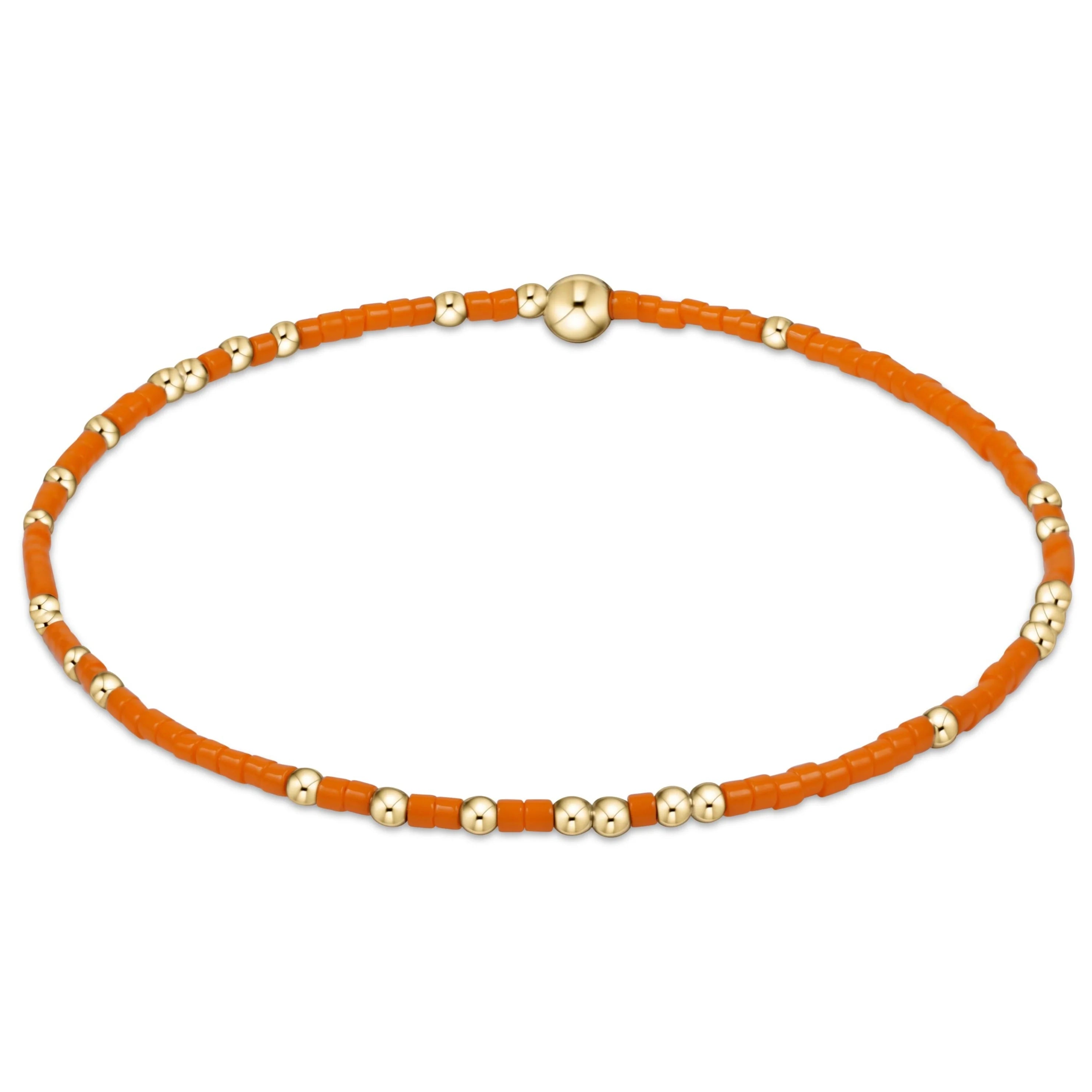 enewton 5.5-inch egirl Style Gameday Bracelet - Solid Unwritten Hope Design with 14kt Gold-Filled Beads