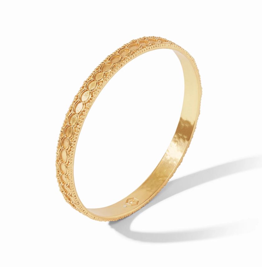 Exquisite Julie Vos Trieste Gold Bangle with Delicate Design