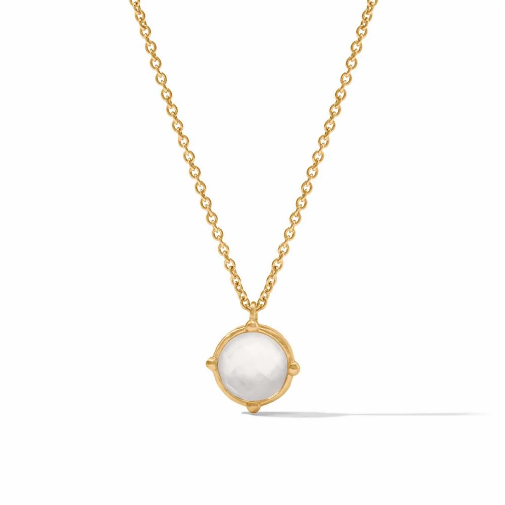 Julie Vos Adjustable Honeybee Solitaire Necklace with 24K Gold Plate