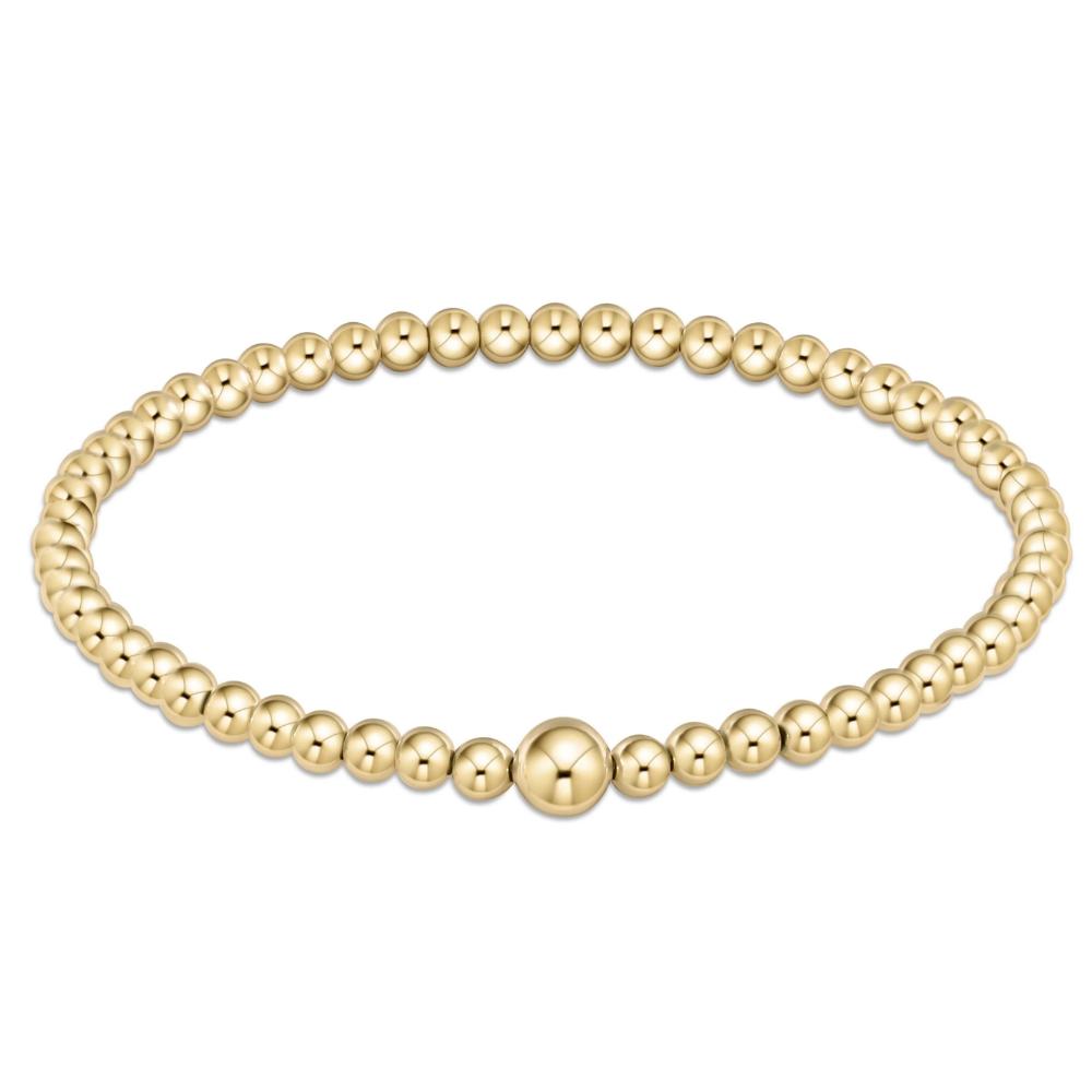 enewton 14kt Gold-Filled 4mm Classic Gold Bead Bangle - 7.5 Inches