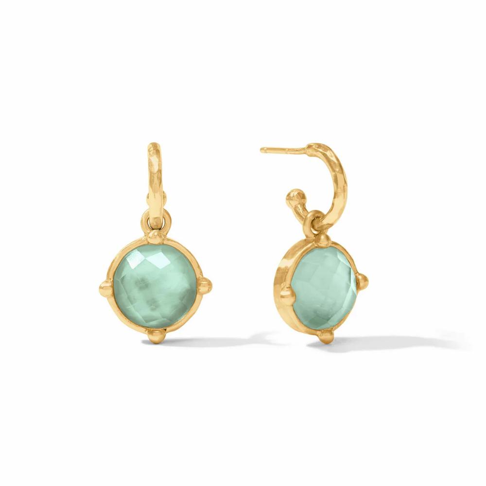 Julie Vos Fashionable Honeybee Hoop and Charm Earrings for Women