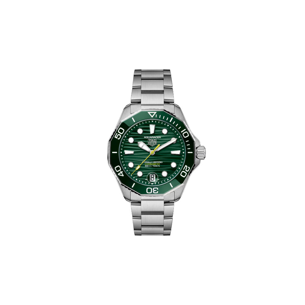 TAG Heuer Green Dial Aquaracer Professional 300 Automatic Date Watch