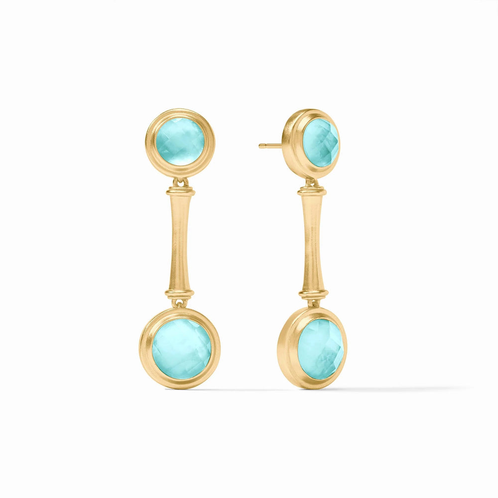 Julie Vos Stylish Bamboo-Inspired Statement Dangling Earrings for Fashion Lovers