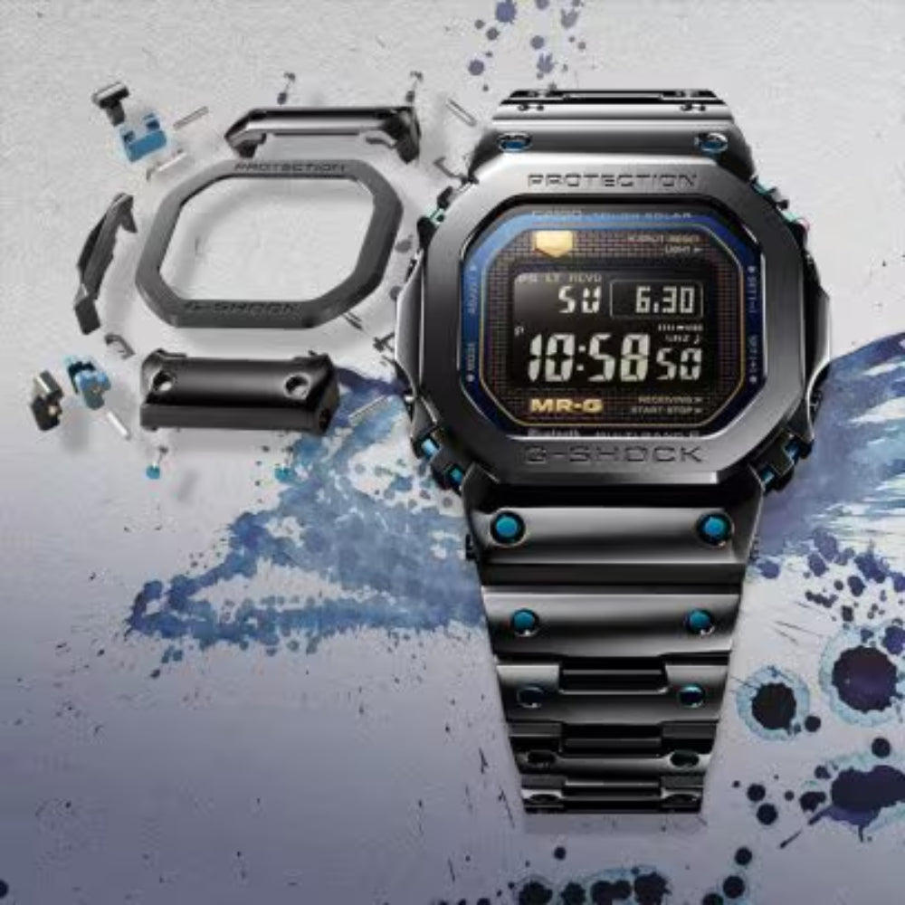 G-Shock MR-G B5000 Series Solar-Powered Titanium Watch, MRGB5000BA-1
