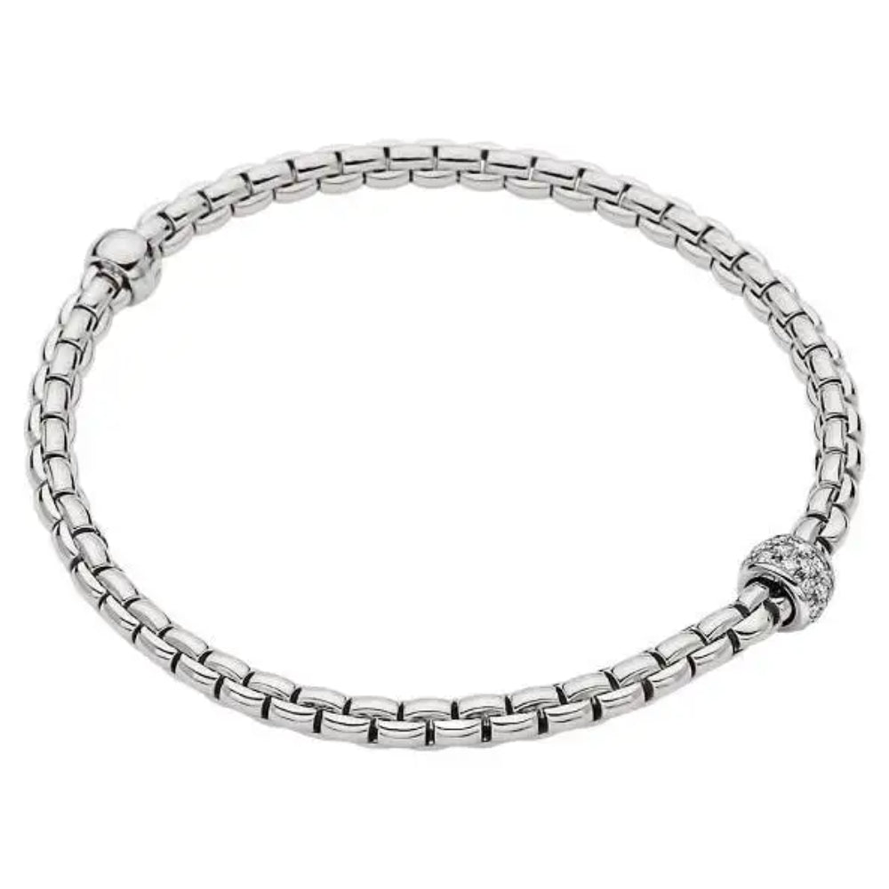 Fope Eka Collection 18k Gold Flexible Diamond Pavé Bracelet - A Luxury Jewelry Piece