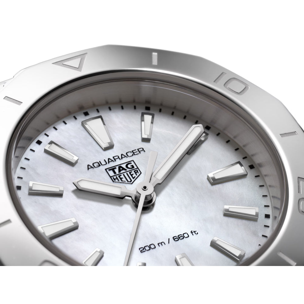 30mm Tag Heuer Aquaracer Professional 200 Quartz Watch with Mother-of-Pearl Dial