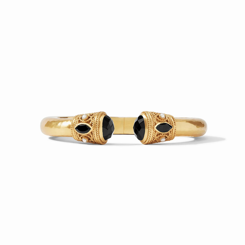 Julie Vos Monaco Style Demi Cuff with Freshwater Pearls and CZ