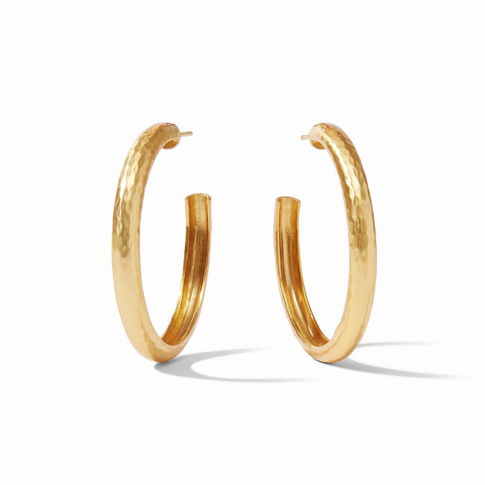 Julie Vos Golden Havana Style Hoop Earrings for All-Day Wear