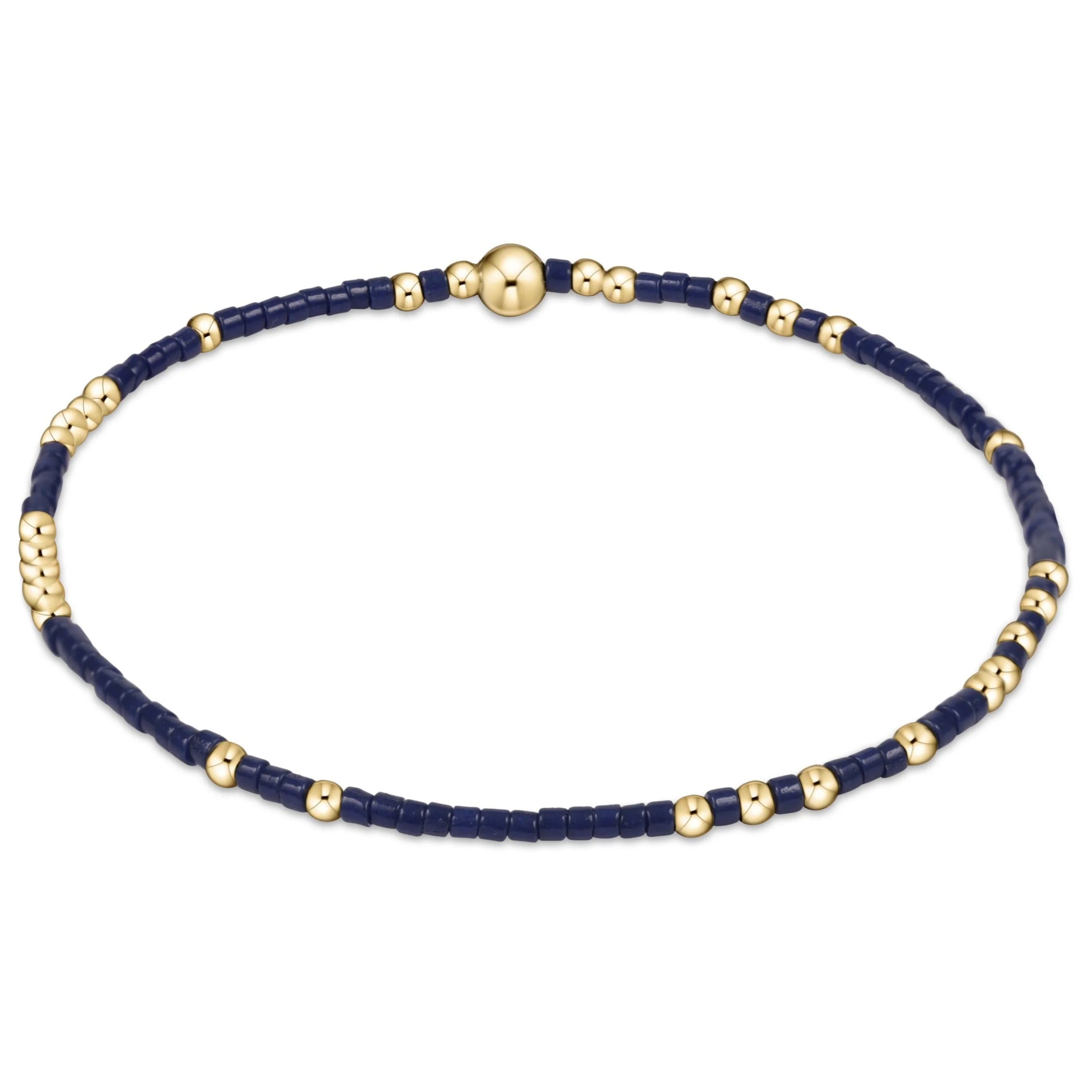 enewton 5.5-inch egirl Style Gameday Bracelet - Solid Unwritten Hope Design with 14kt Gold-Filled Beads