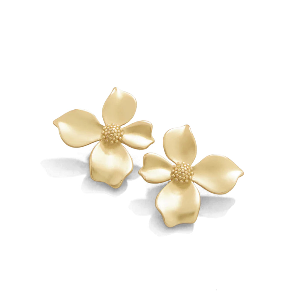Gorgeous Gold-plated Spartina Wallflower Style Stud Earrings for Women