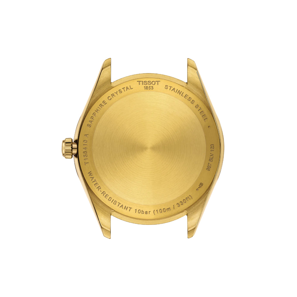 40mm Tissot Ballade Gold-Tone Quartz Watch for Special Occasions