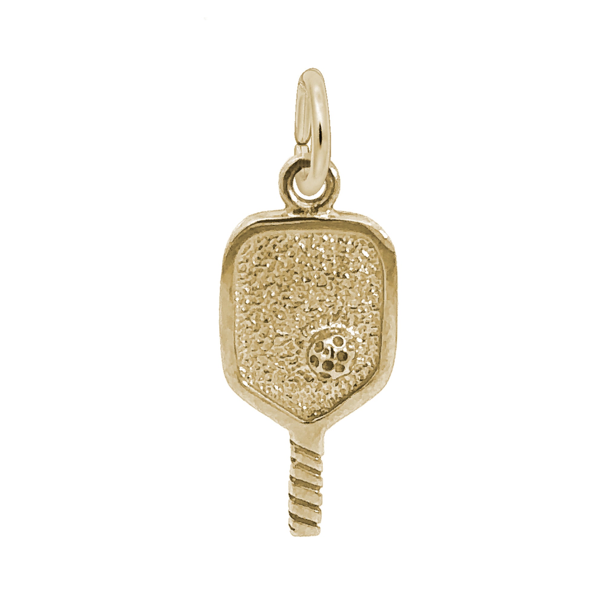 Exquisite 14K Yellow Gold Charm for Pickleball Paddles - Ideal Gift