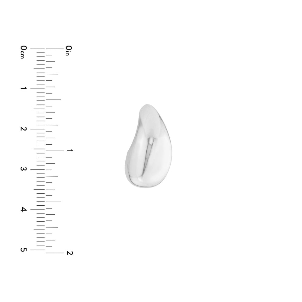 Exquisite 14k Gold Teardrop Dome Fashion Earrings for Women