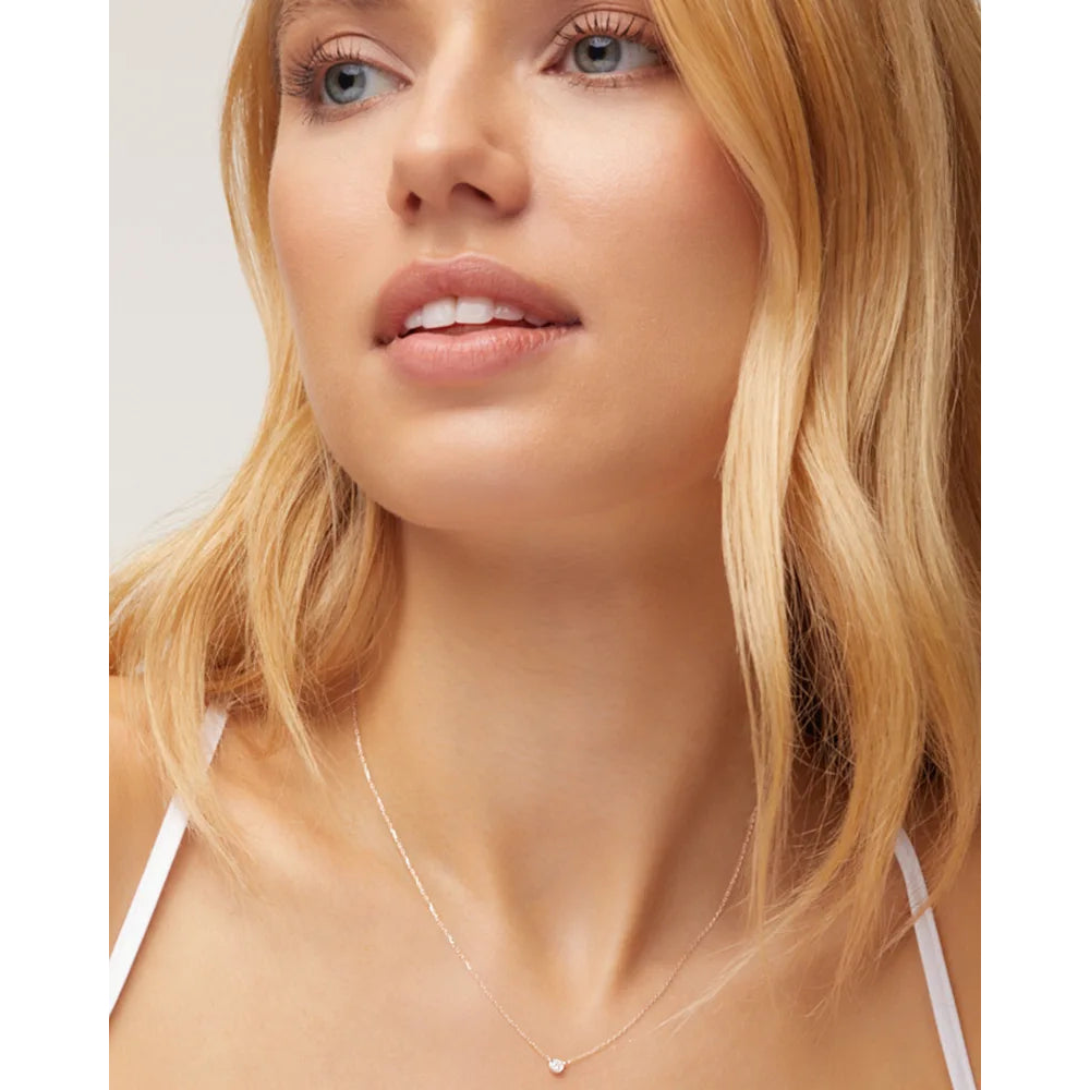 Kendra Scott's Exquisite Audrey 14k Gold Pendant Necklace Adorned with .07ct White Diamond - A Timeless Jewelry Piece