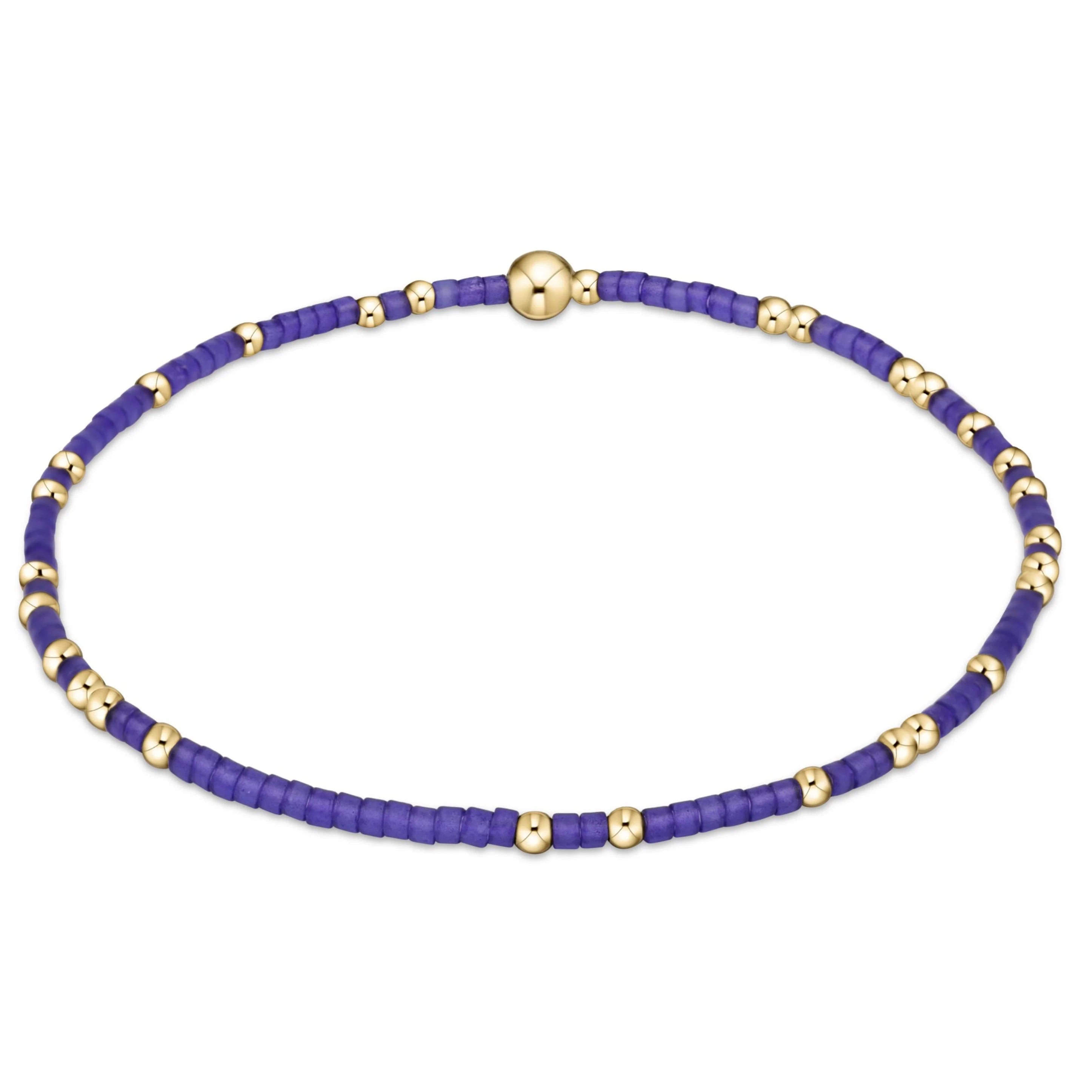 enewton 5.5-inch egirl Style Gameday Bracelet - Solid Unwritten Hope Design with 14kt Gold-Filled Beads
