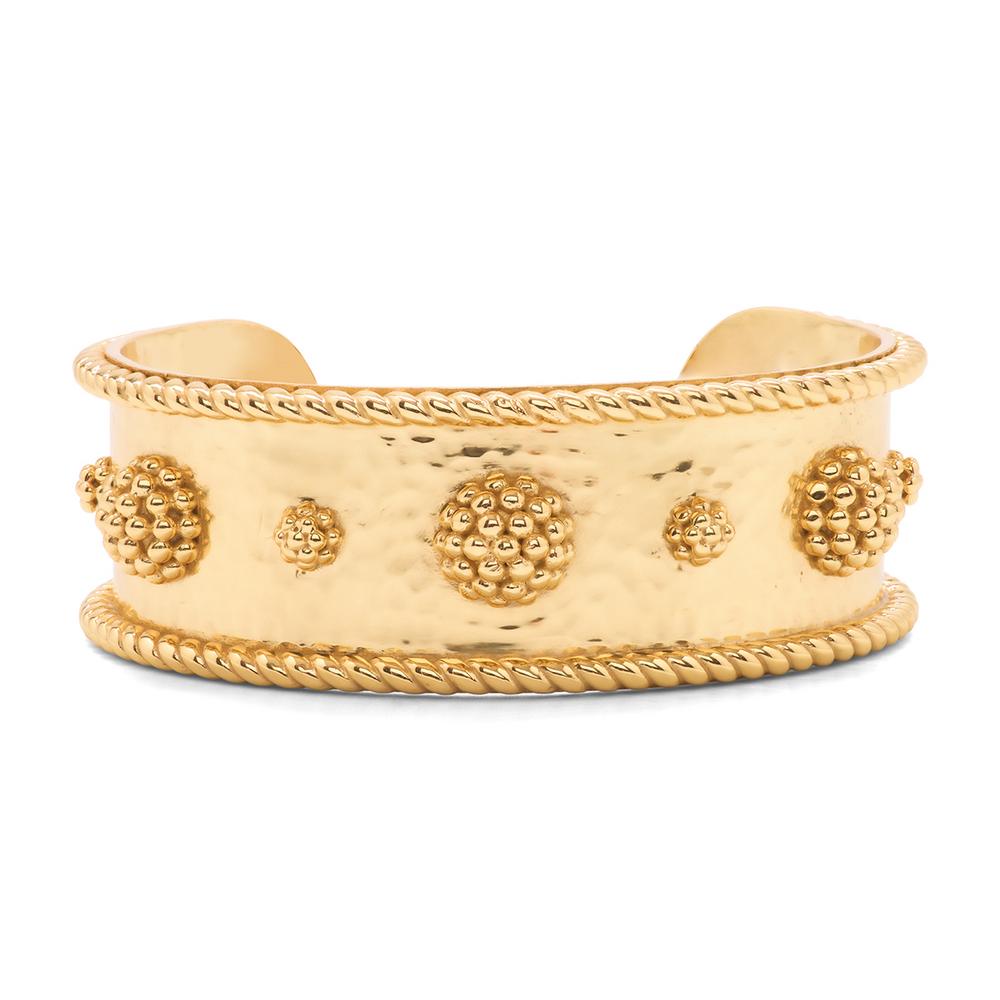 Hammered Gold Capucine De Wulf Berry Statement Cuff for Women
