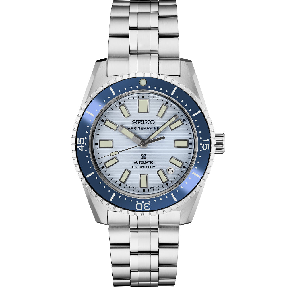 Seiko Prospex Marinemaster Automatic Watch - Light Blue Dial, SJE099