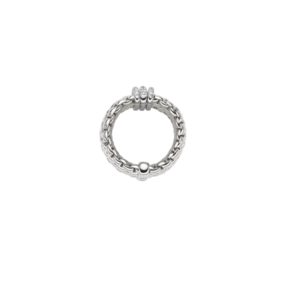 Fope Panorama Collection 18k Gold Flexible Flex'it Diamond Ring for Fashion Lovers