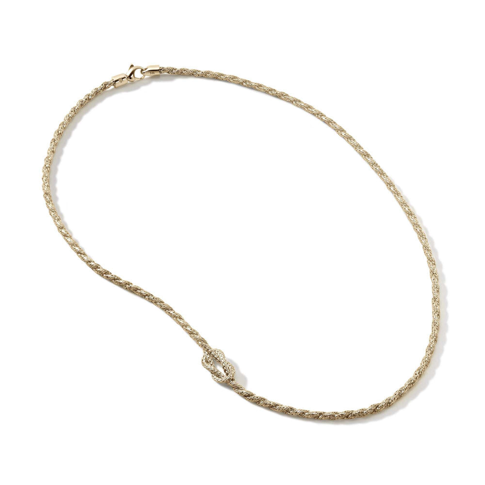 John Hardy 14k Yellow Gold Love Knot Necklace, 2.5mm Gauge, 18'