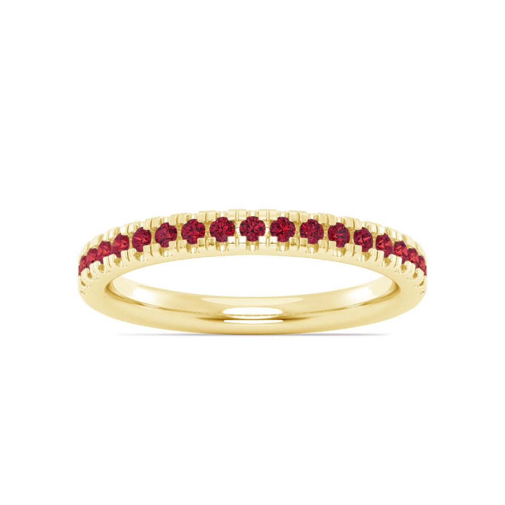 Smyth Jewelers Stackable Garnet Pavé Ring for Women in Fine Jewelry Category