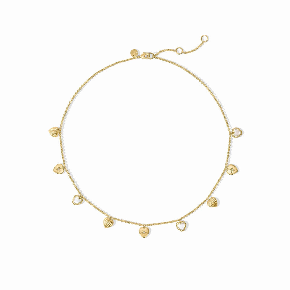 Julie Vos Delicate Heart Charm Necklace - A Timeless Jewelry Piece