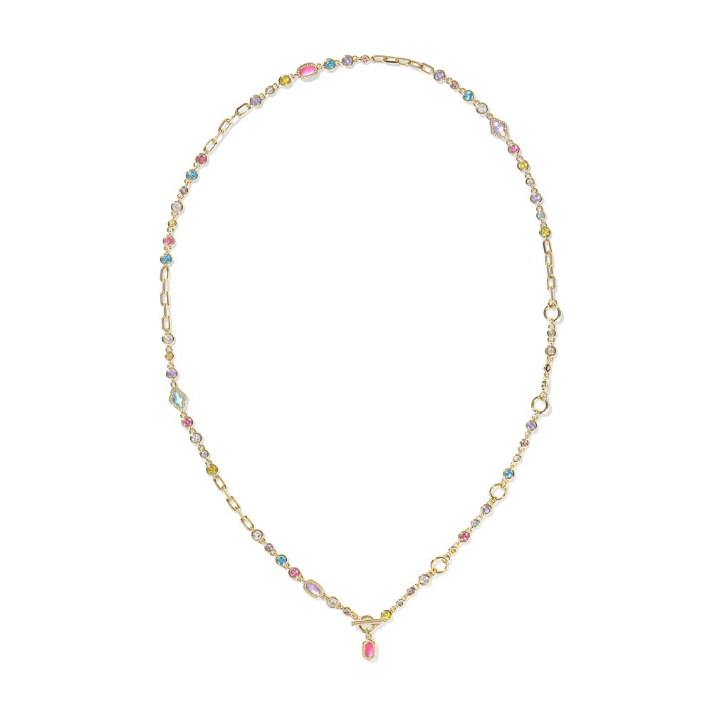 Kendra Scott Mini Elisa & Abbie Gold Strand Necklace - Delicate and Glamorous