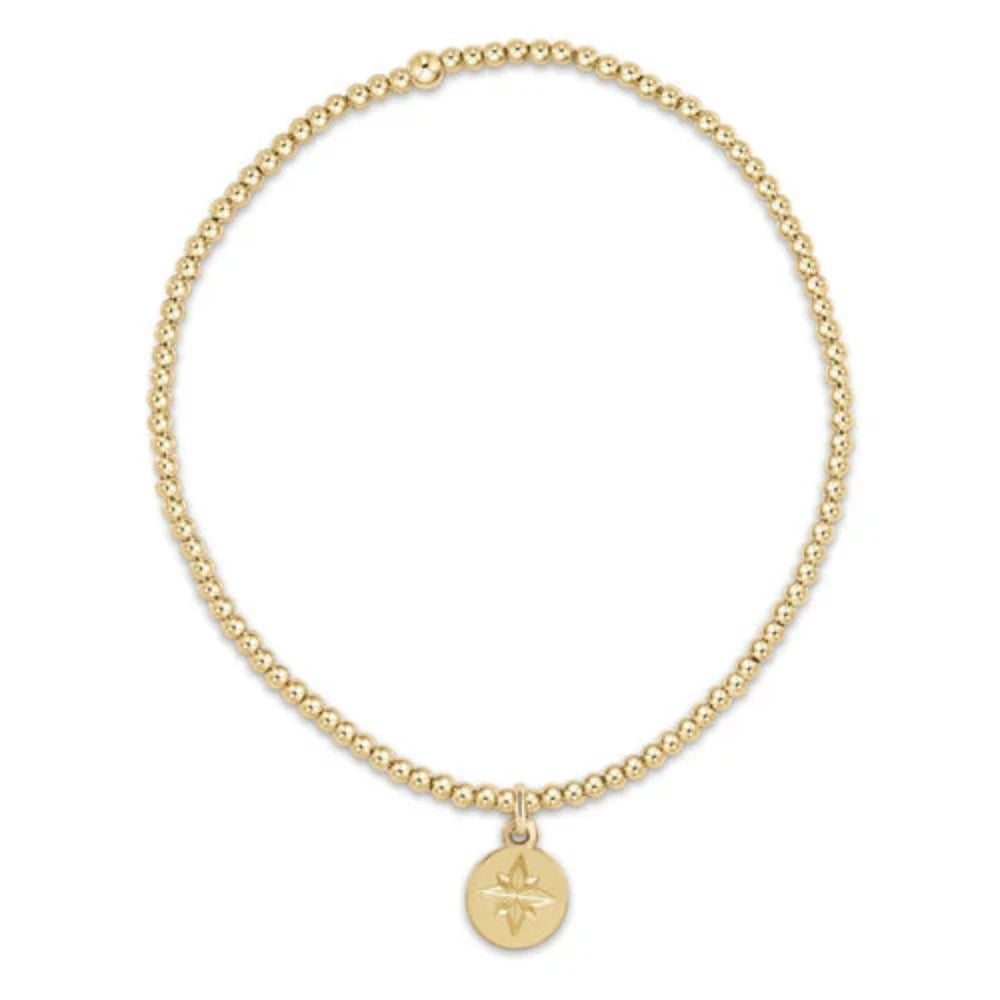 enewton 6.25-Inch Classic 2mm Gold-Filled Directional Disc Bracelet