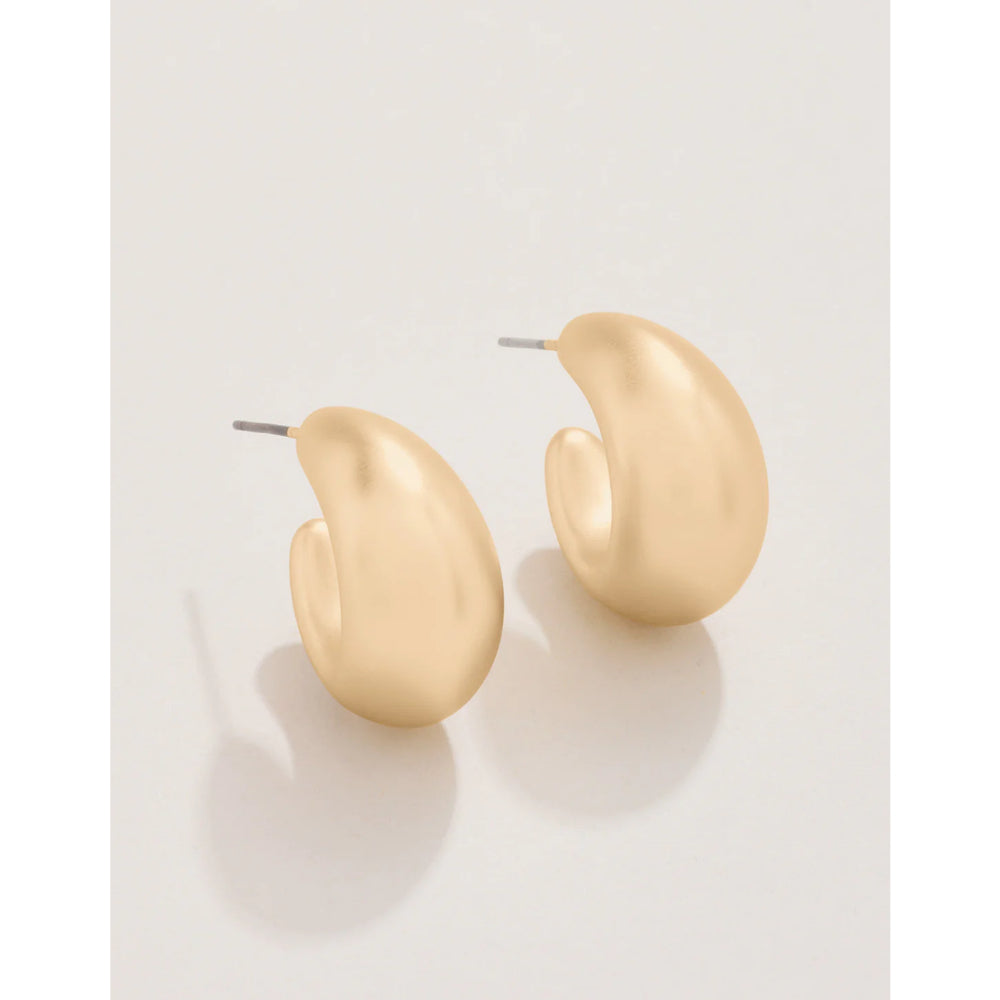 Stylish Spartina 18kt Gold Plated Ultra - Lightweight Air Hoop Earrings for Fashion Lovers
