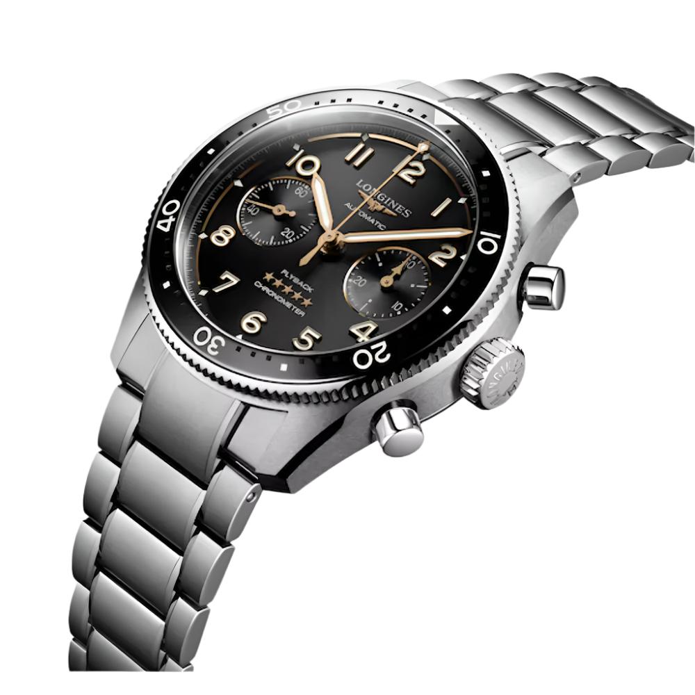 Longines 42mm Spirit Flyback Automatic Stainless Steel Watch