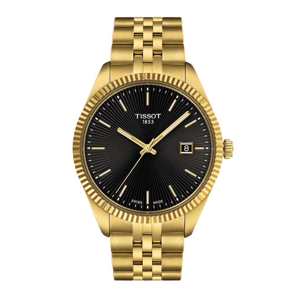 40mm Tissot Ballade Gold-Tone Quartz Watch for Special Occasions