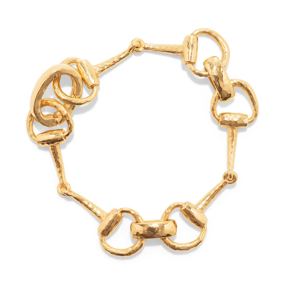 Gorgeous Gold Equestrian Snaffle Bit Chain Bracelet by Capucine De Wulf