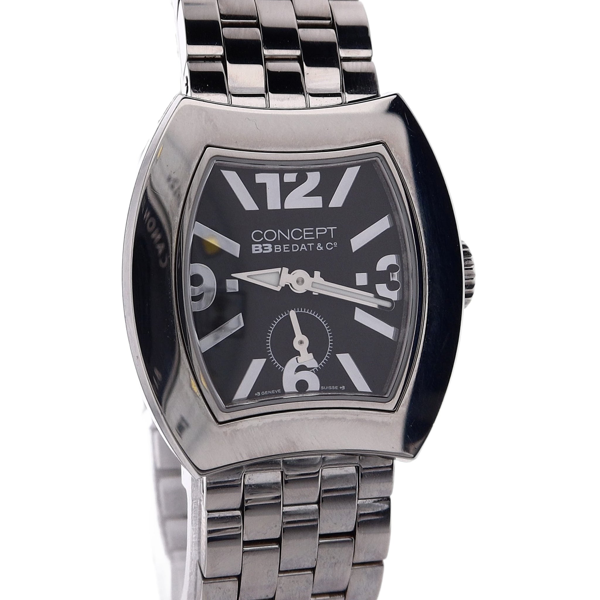Estate Bedat & Co Stainless Steel Women's Concept CB03 Watch with Black Dial