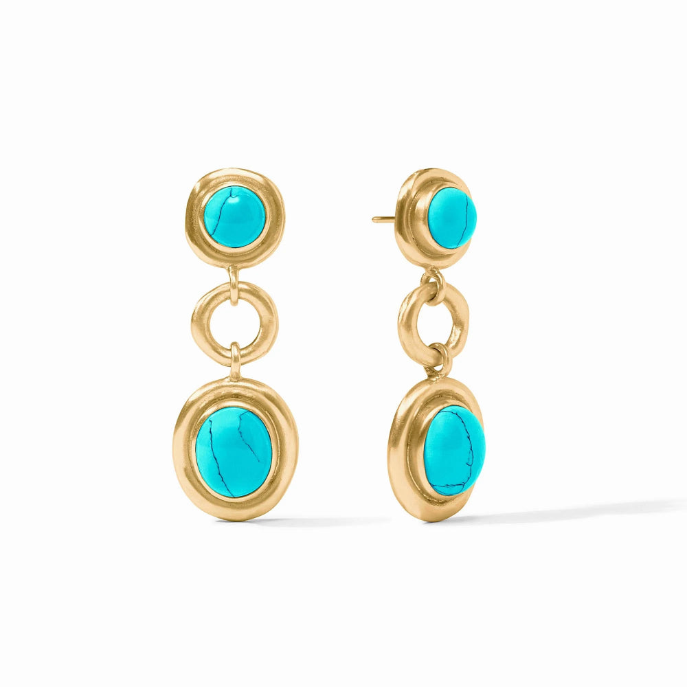 Julie Vos Fashionable Wave Tiered Earrings for Women