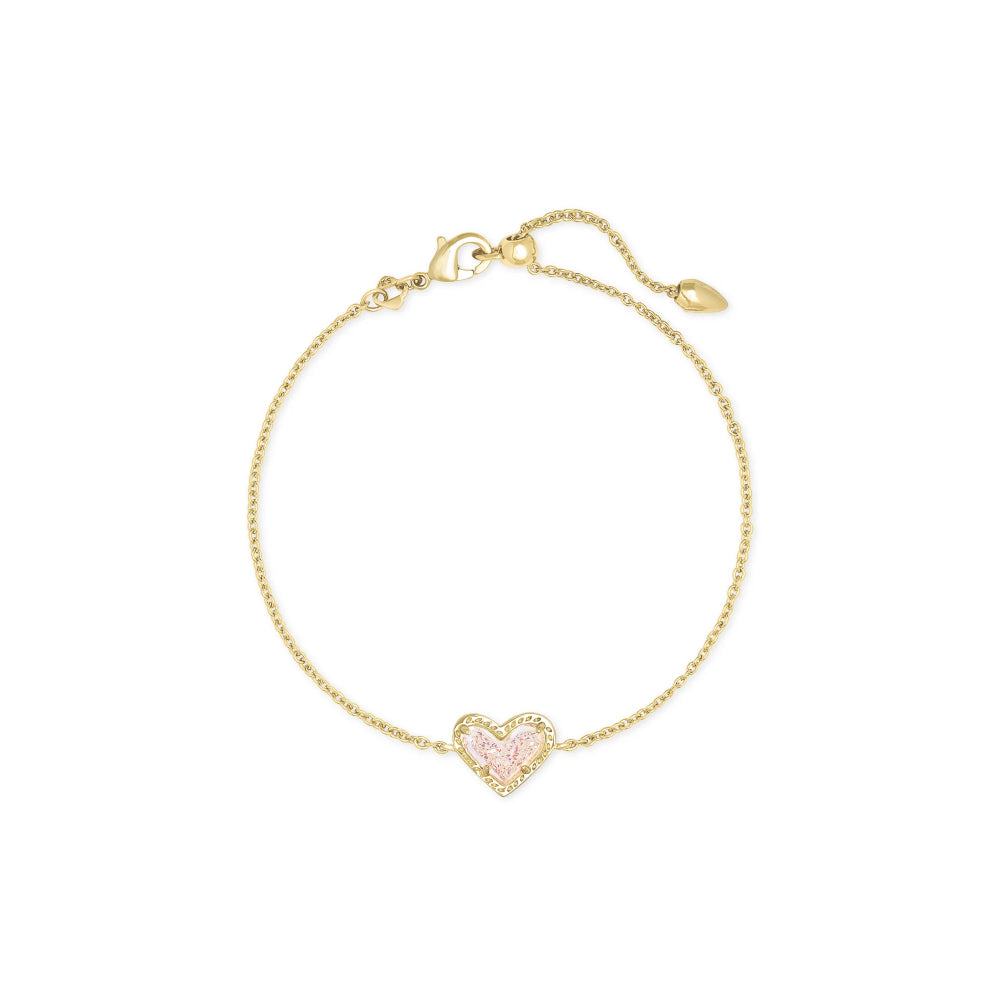 Kendra Scott Ari Heart-shaped Gold-plated Chain Bracelet for Women