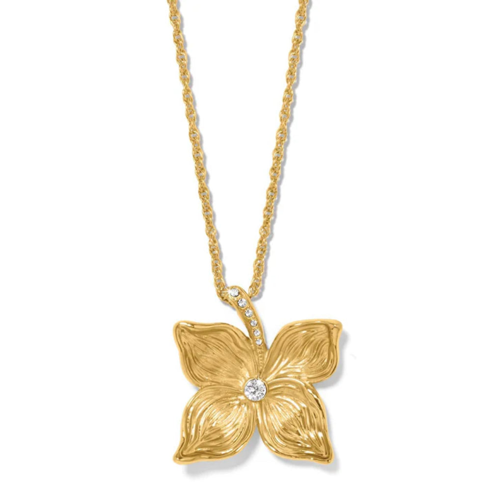 Brighton Gold-Plated Everbloom Flower Crystal Necklace