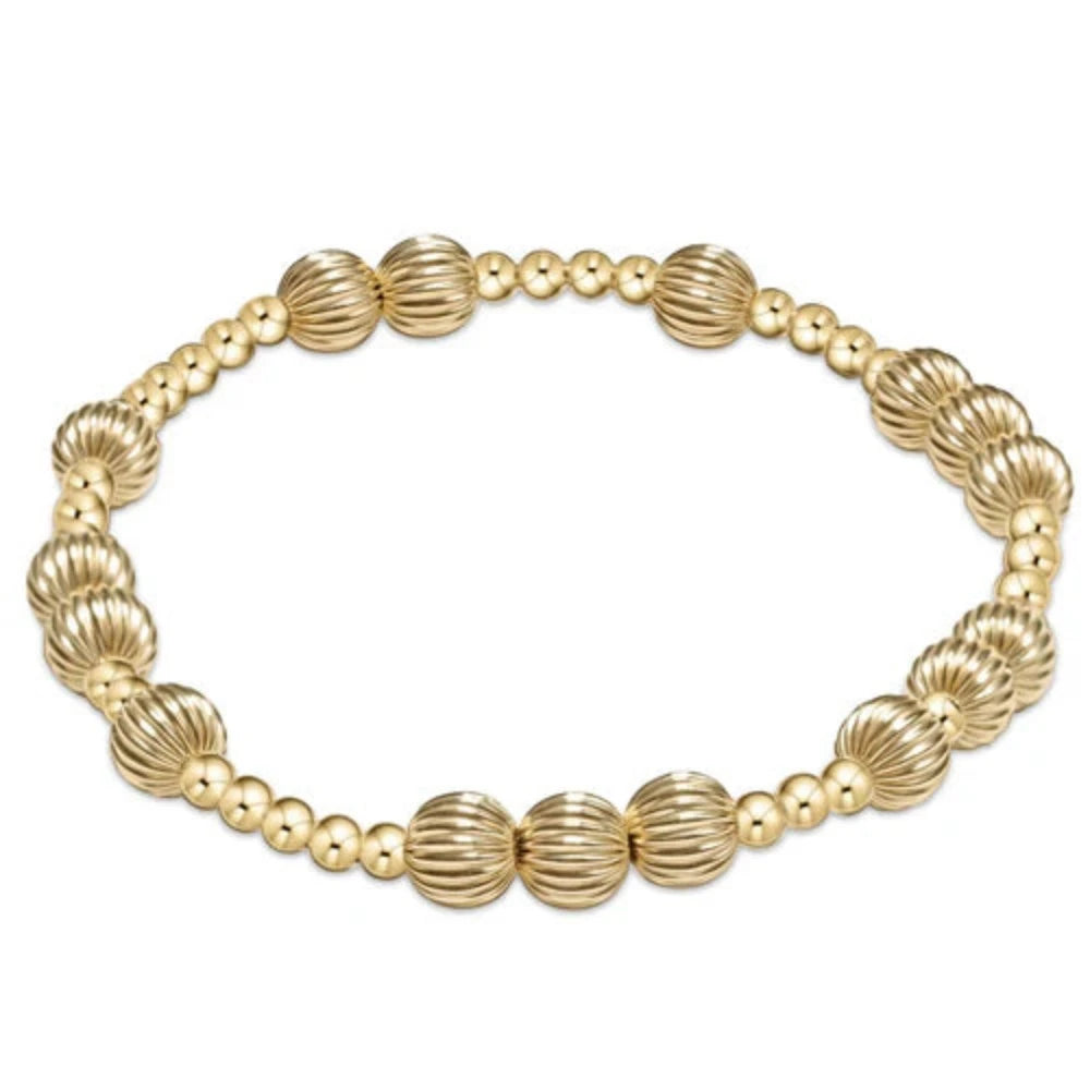 Enchanting 6.25-Inch 6mm Gold-Filled Hope Dignity Bead Bracelet