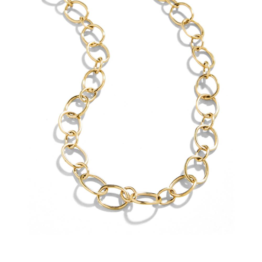 Timeless 14kt Gold Plated Spartina Daufuskie Island Necklace with Custom Oval Links