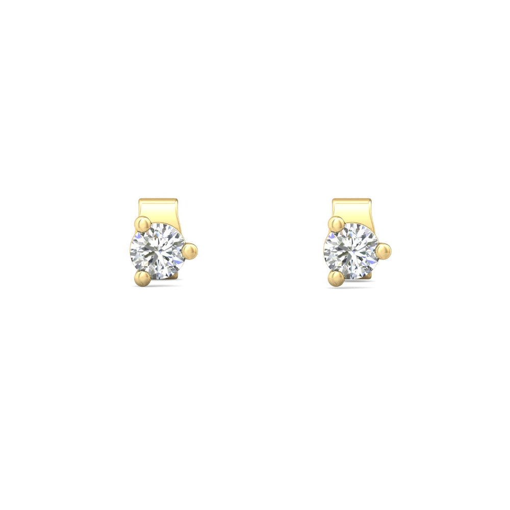 Smyth 18k Gold and Diamond Classic Stud Earrings - Exquisite Jewelry Pieces