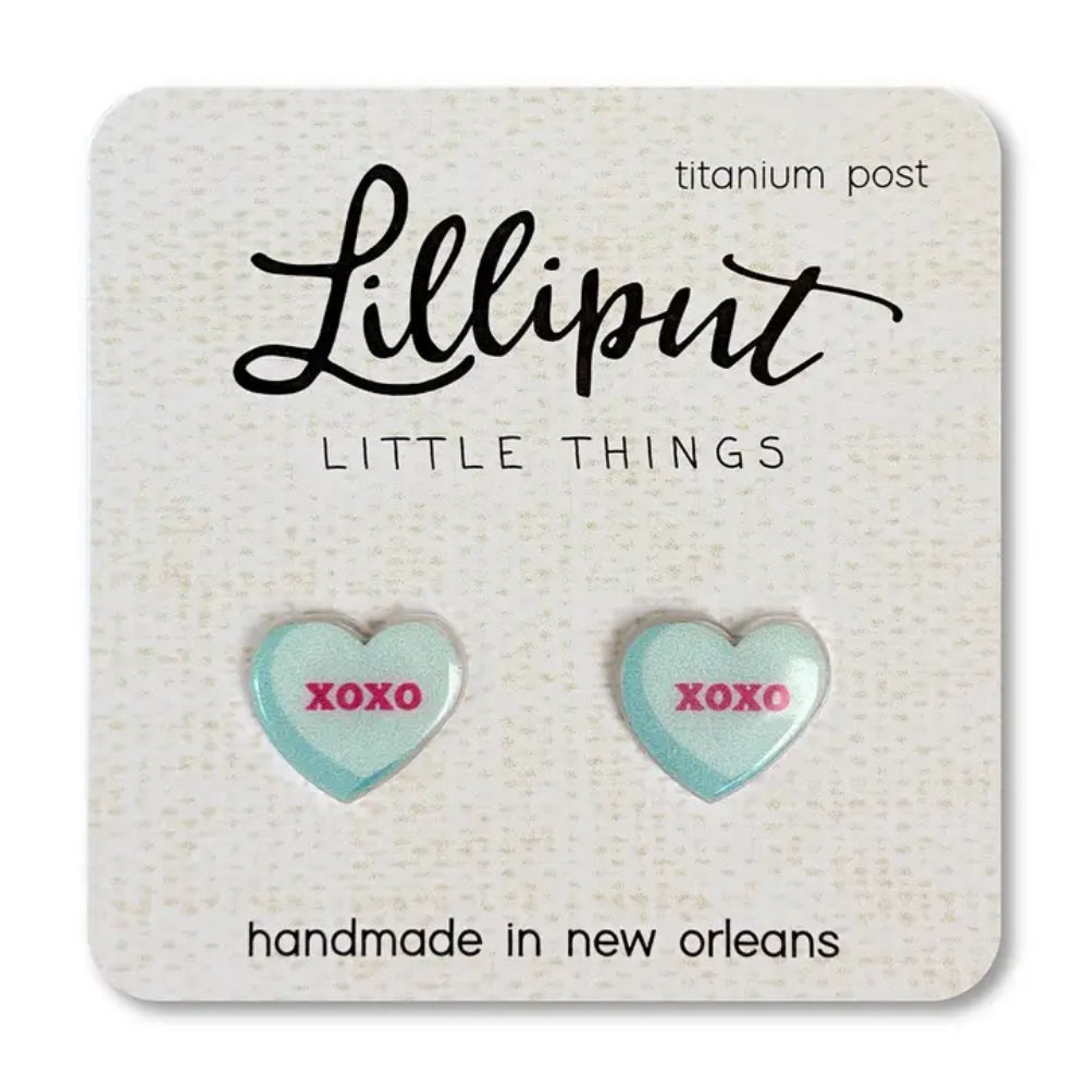 Charming Lilliput Conversation Heart Hypoallergenic Earrings