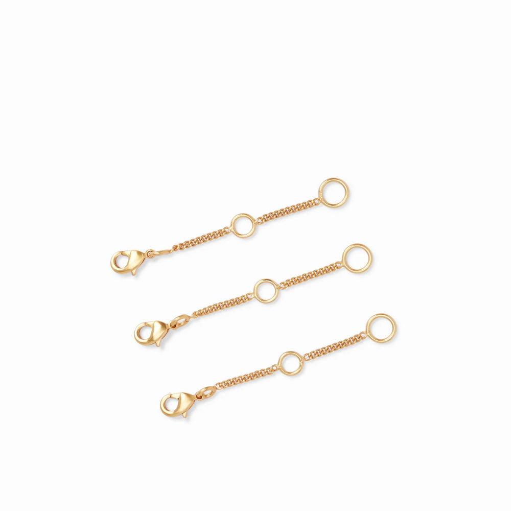 Julie Vos 24K Gold-Plated Delicate Extender Chains - Set of 3