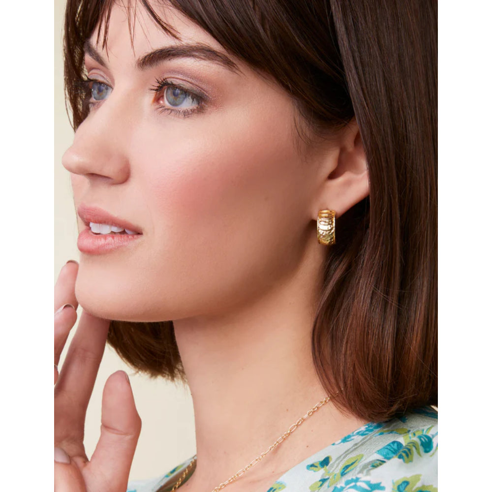 Stylish Spartina Karina Gold-Plated Hoop Earrings for Fashionable Wear