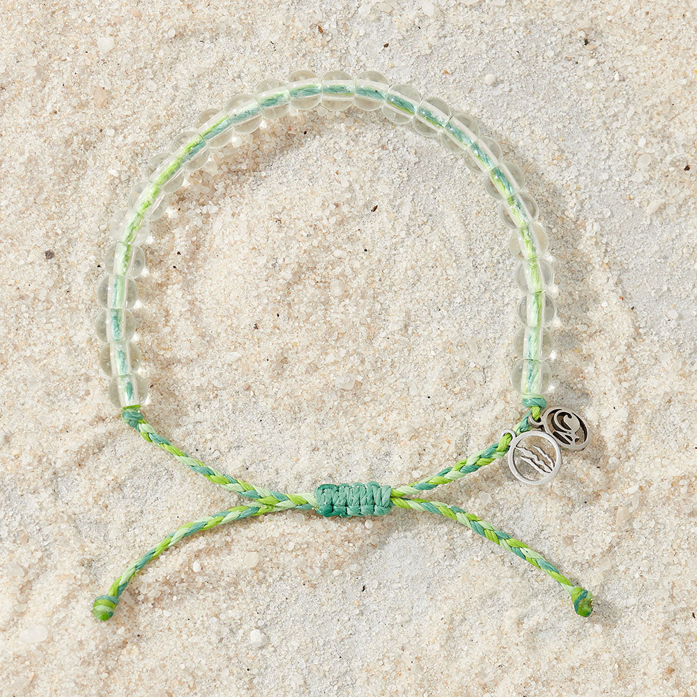 4Ocean April 2023 Exclusive Limited - Edition Earth Day Kelp - Inspired Beaded Wrist Bracelet