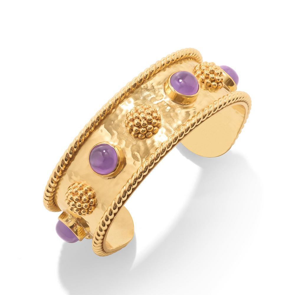 Capucine De Wulf Glamorous Berry Gem Bangle Cuff