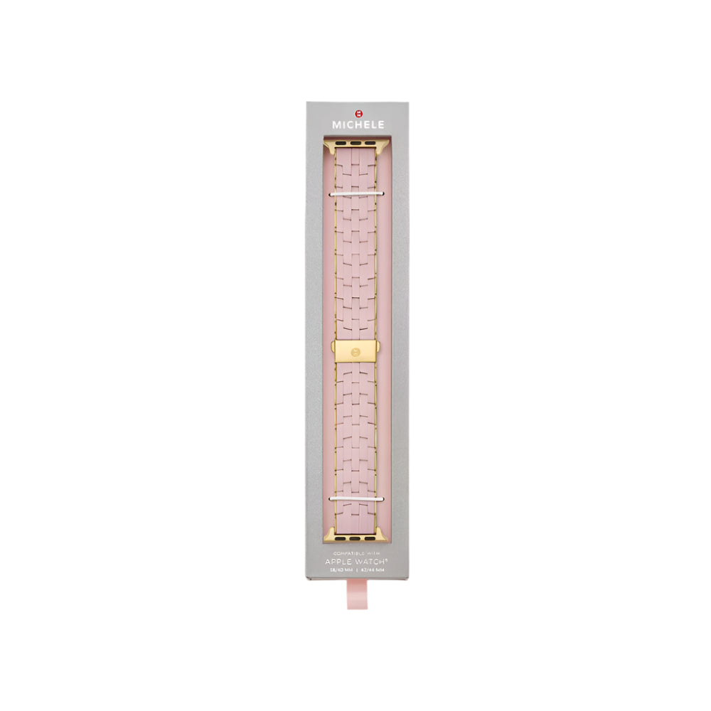 Pink Michele 5 - Link Silicone Band for Series 1 - 9/SE/Ultra 1 - 2 Apple Watch®