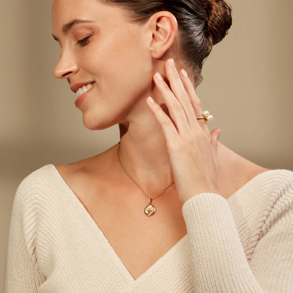 Judith Ripka Little Luxuries Collection Bumble Bee Inspired Gold Necklace