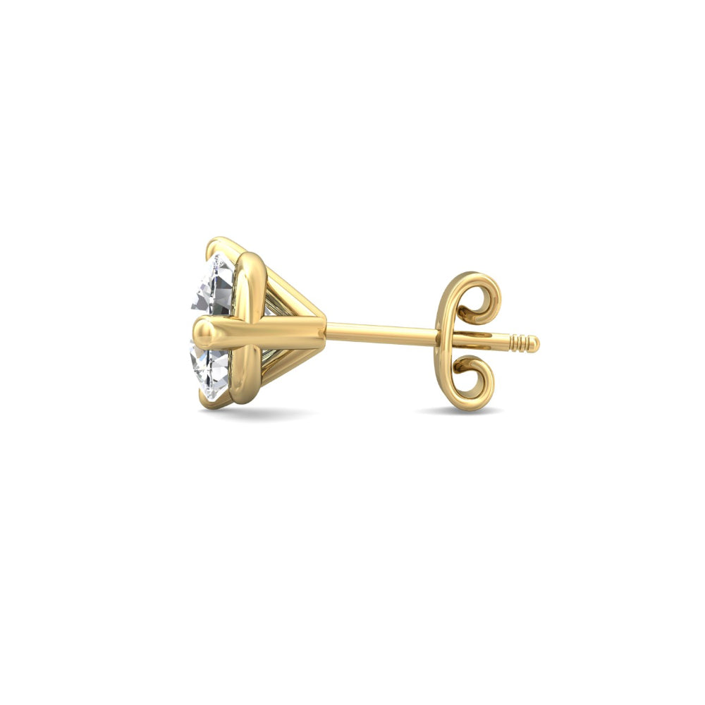Smyth 18k Gold and Diamond Classic Stud Earrings - Exquisite Jewelry Pieces