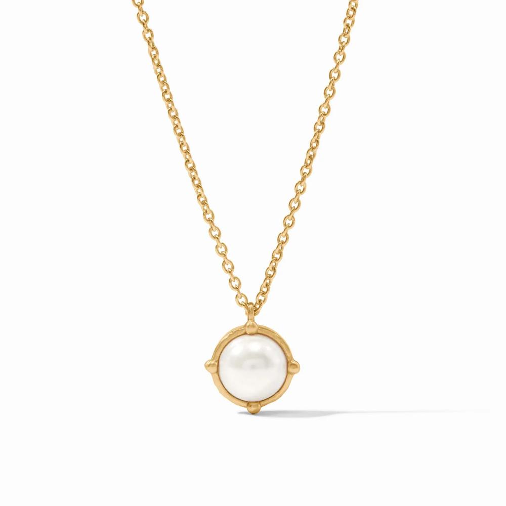 Julie Vos Adjustable Honeybee Solitaire Necklace with 24K Gold Plate