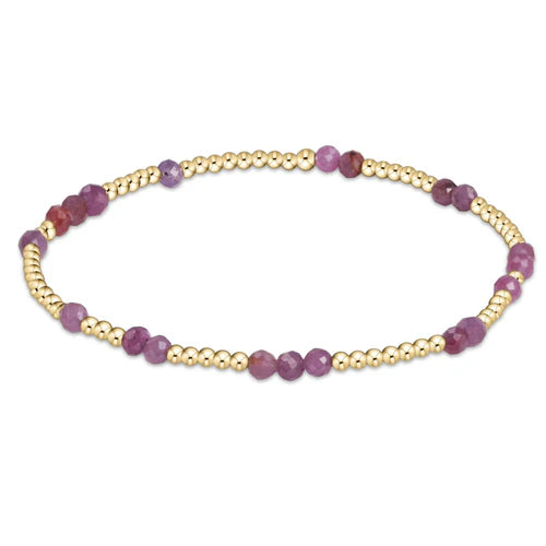 Enewton 6.25-Inch Unwritten Hope Ruby Gemstone Bracelet for Fashionable Wrist Adornment